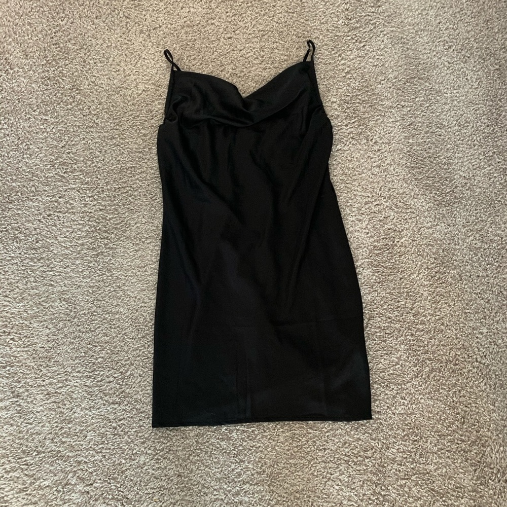 Black Satin Dress